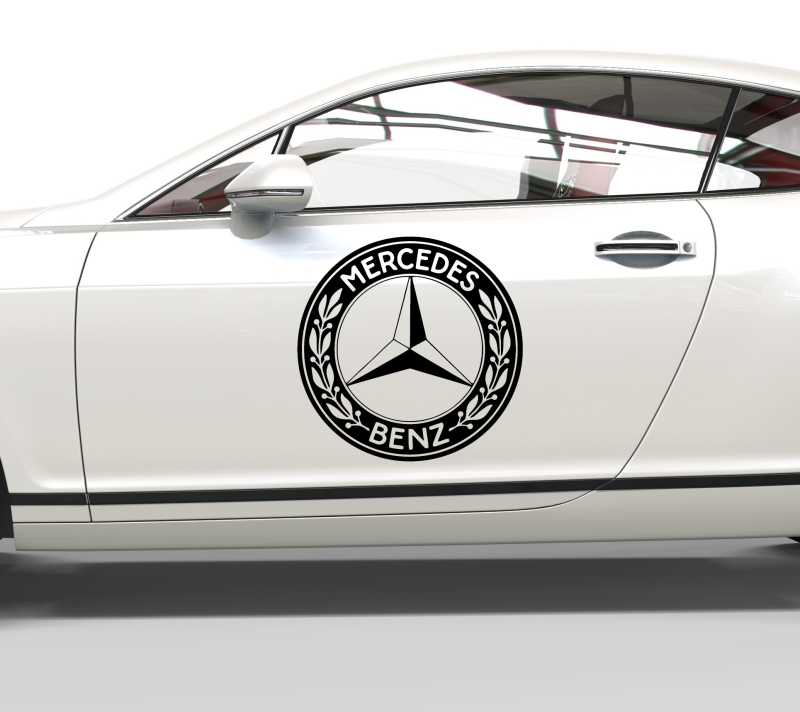 13048 Mercedes Benz Logo Aufkleber